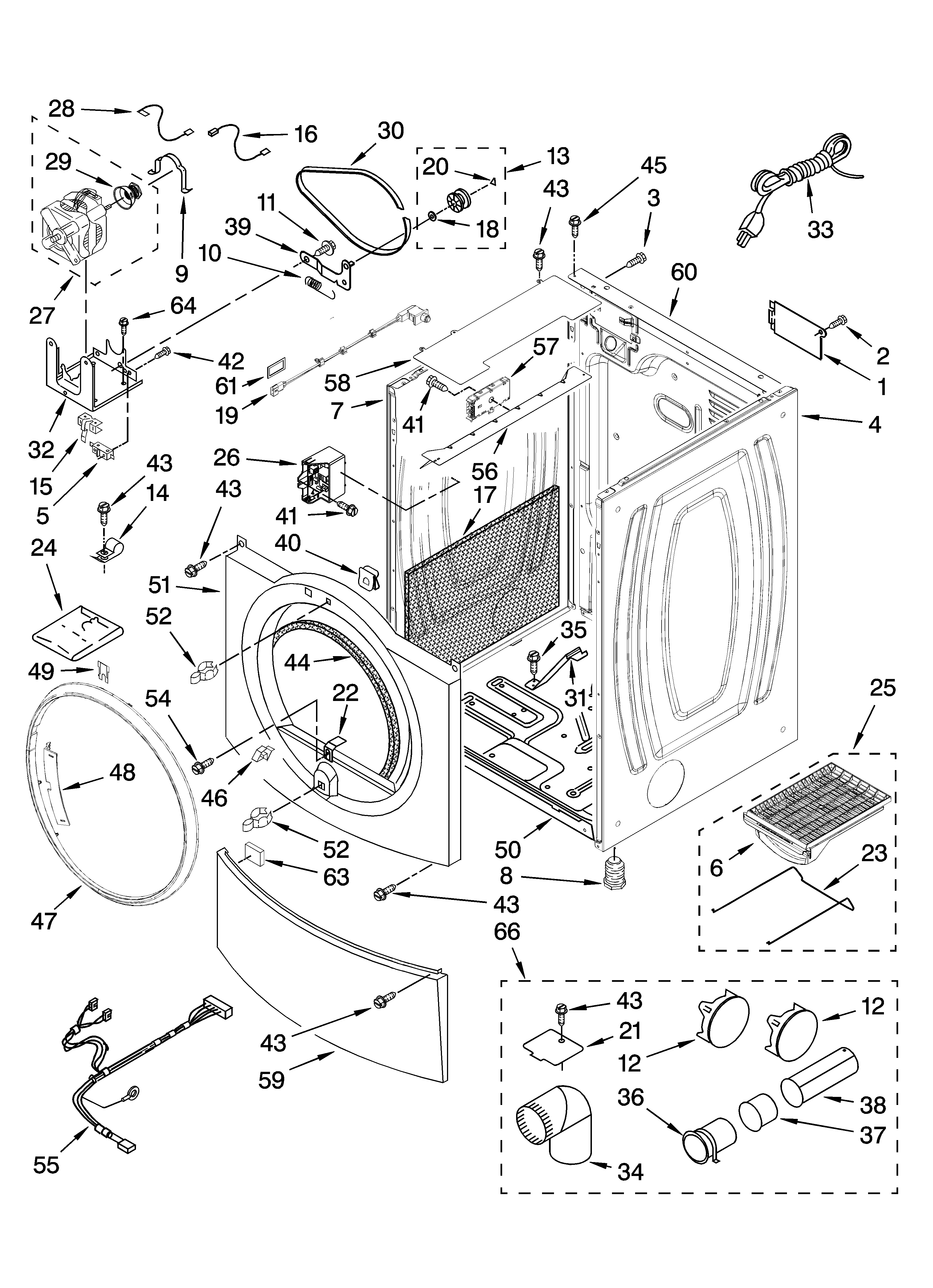 Cabinet parts