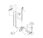 Kenmore Elite 66513412K700 fill, drain and overfill parts diagram