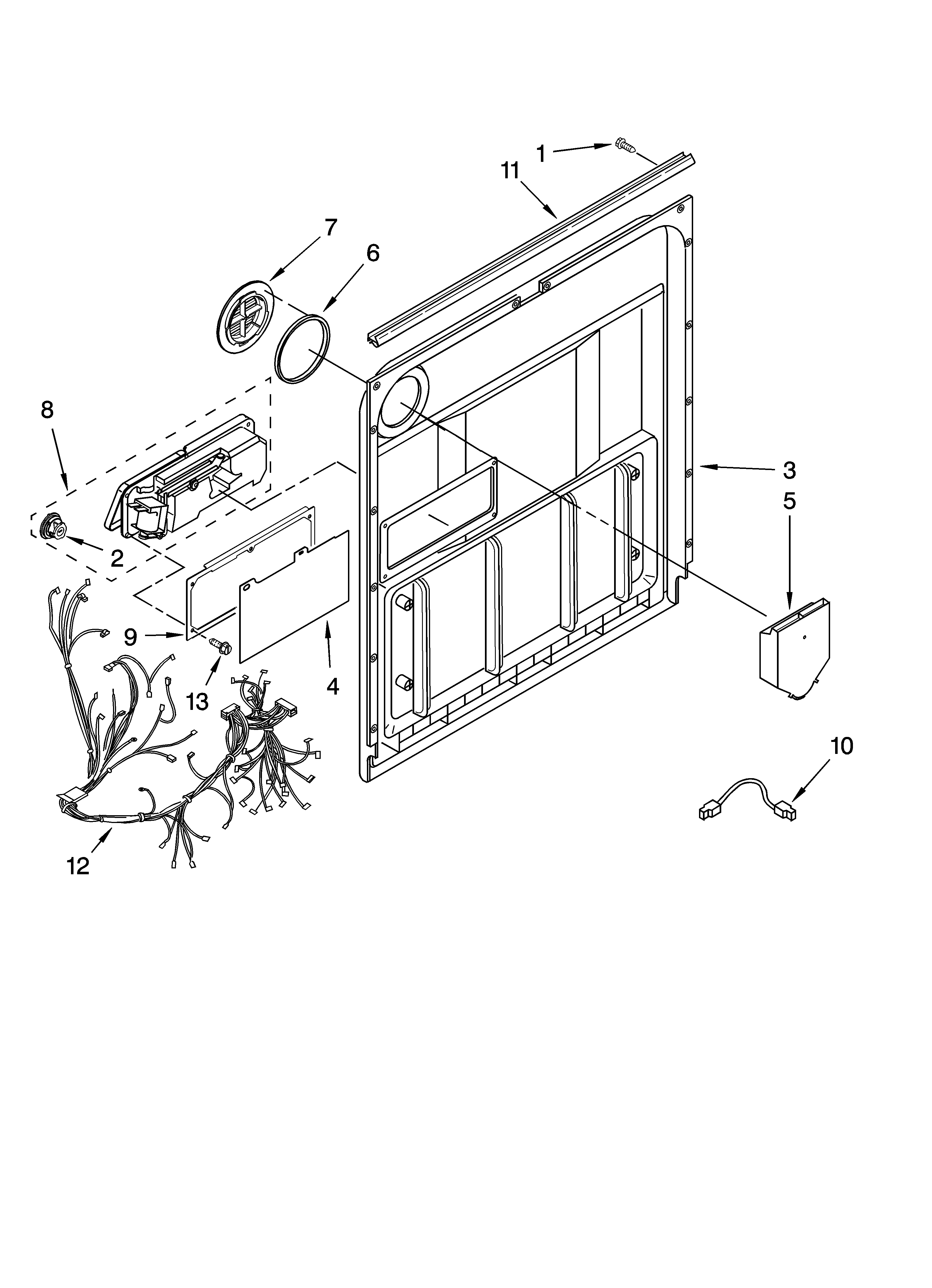 Door and latch parts
