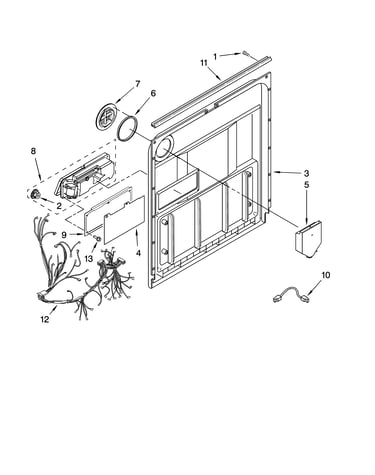 Door and latch parts