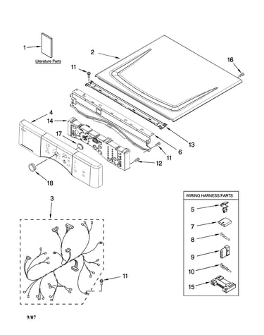 Top and console parts