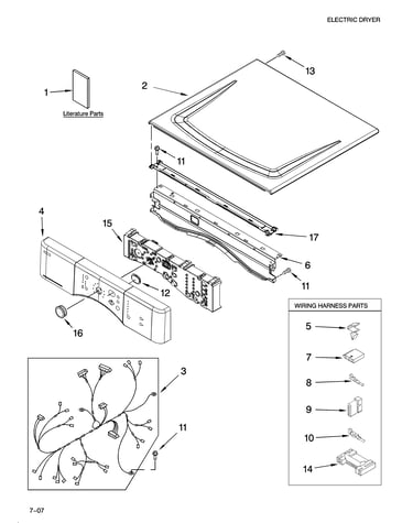 Top and console parts