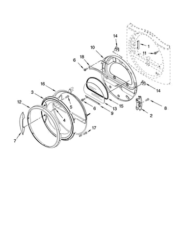 Door parts, optional parts (not included)