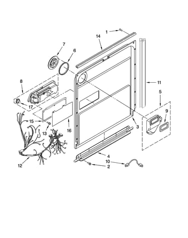 Door and latch parts