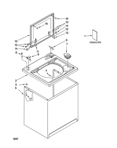 Top and cabinet parts
