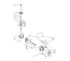 Kenmore 11028692700 brake, clutch, gearcase, motor and pump parts diagram