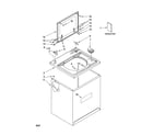Kenmore 11028752700 top and cabinet parts diagram