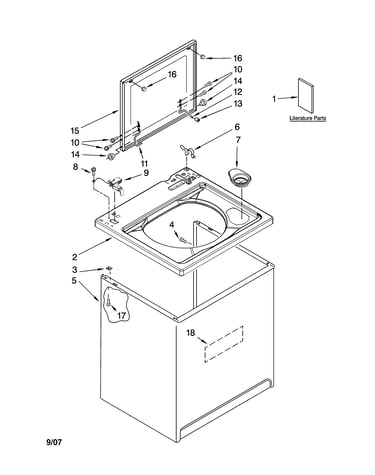Top and cabinet parts