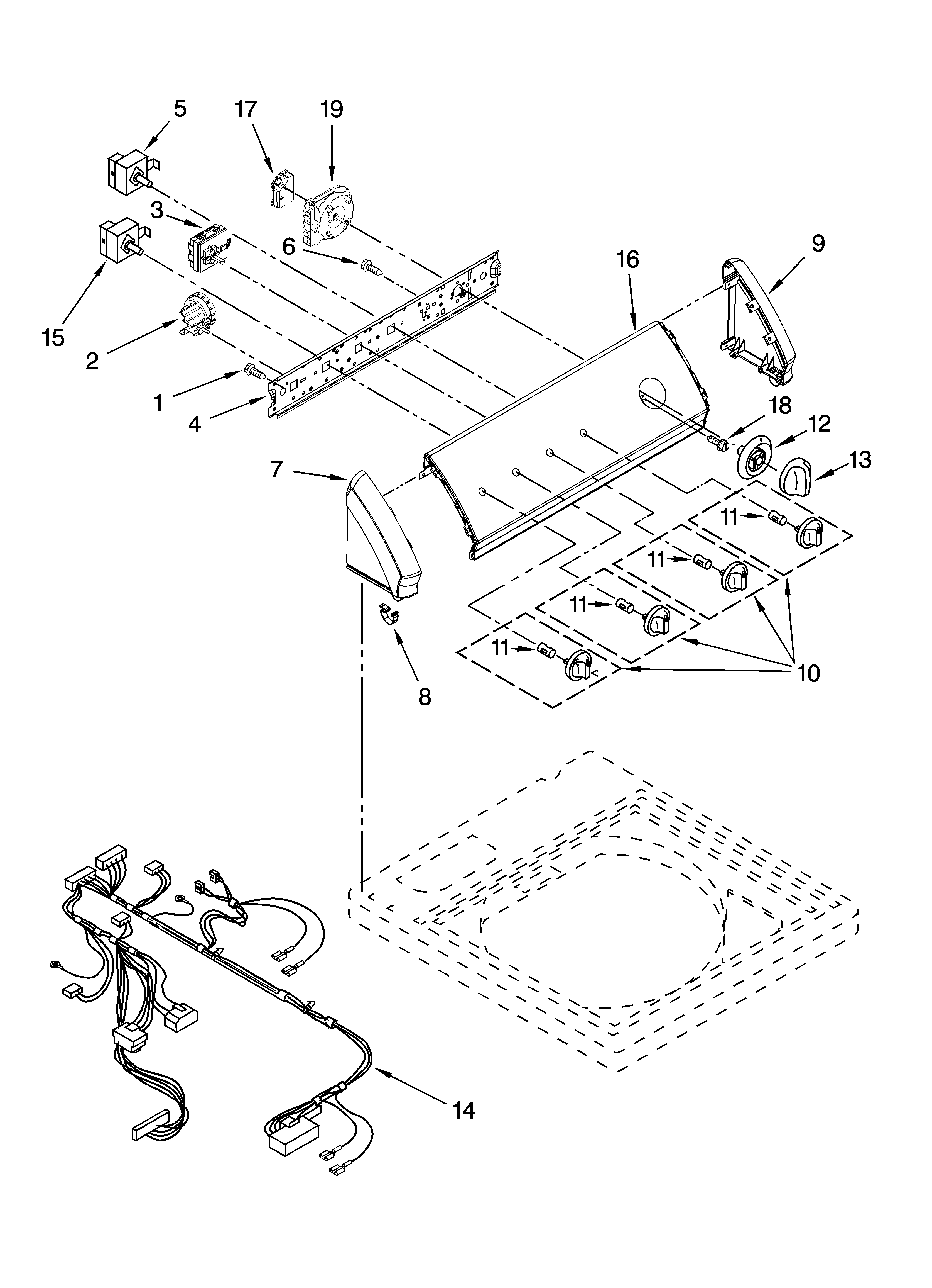 Control panel parts