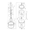 Kenmore 11028752700 agitator, basket and tub parts diagram