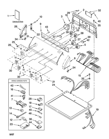 Top and console parts