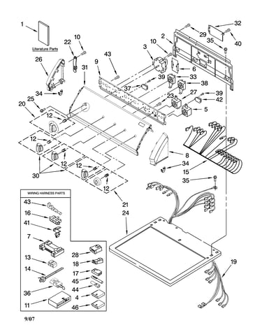 Top and console parts