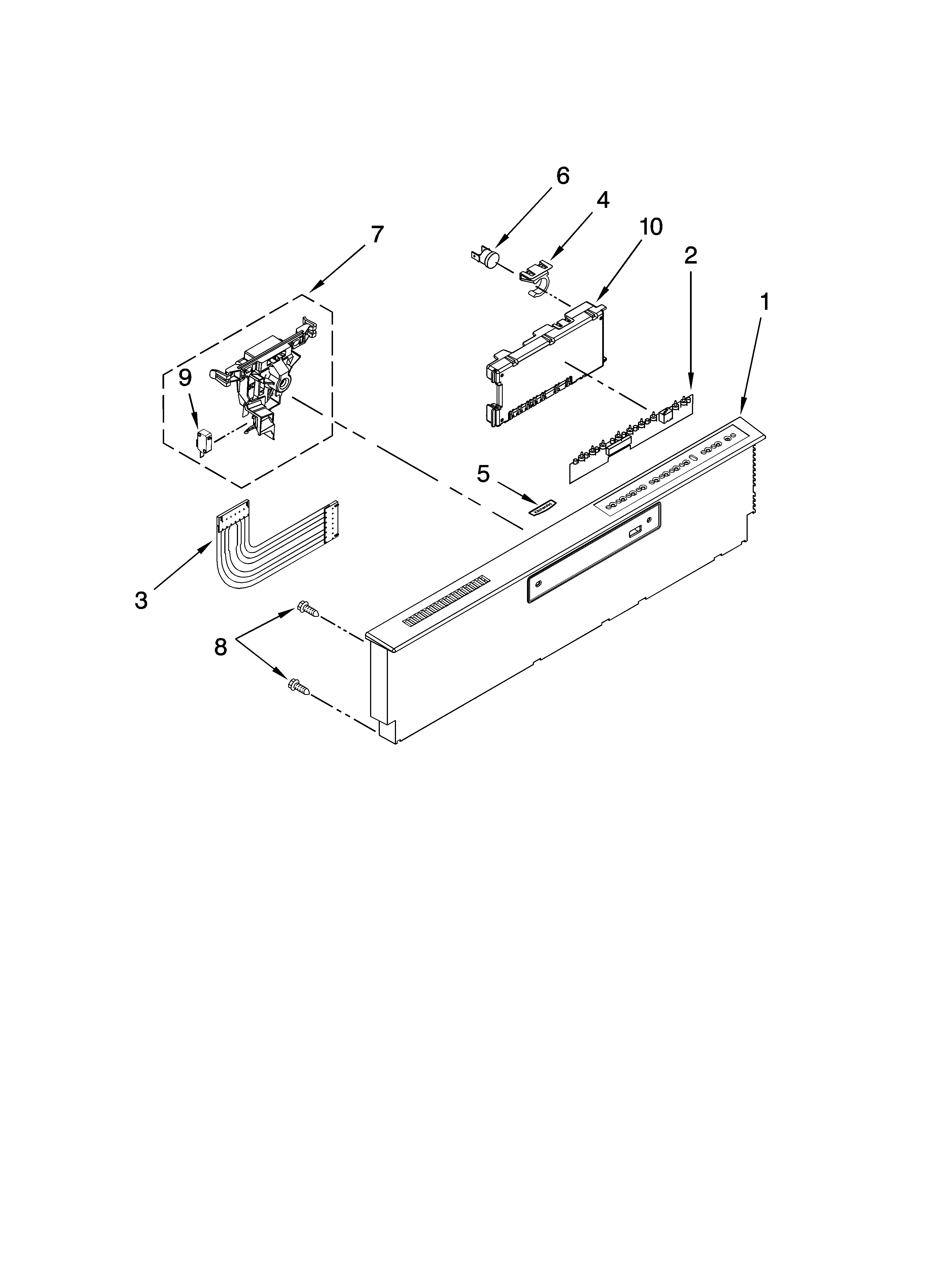 Control panel parts