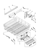 Upper rack and track parts