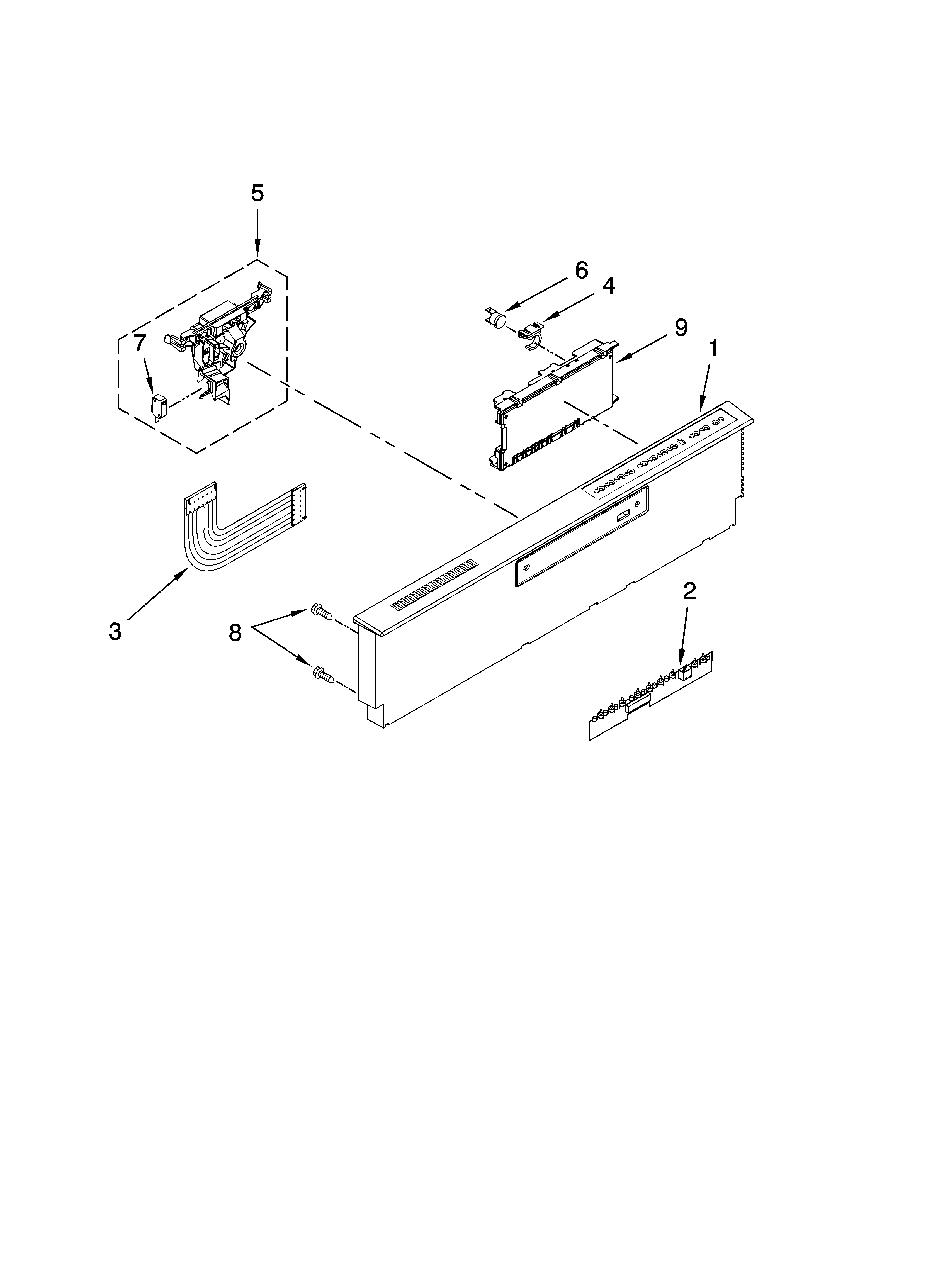 Control panel parts