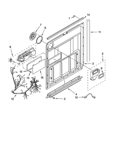 Door and latch parts