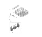 Kenmore Elite 66576962K603 lower rack parts, optional parts (not included) diagram