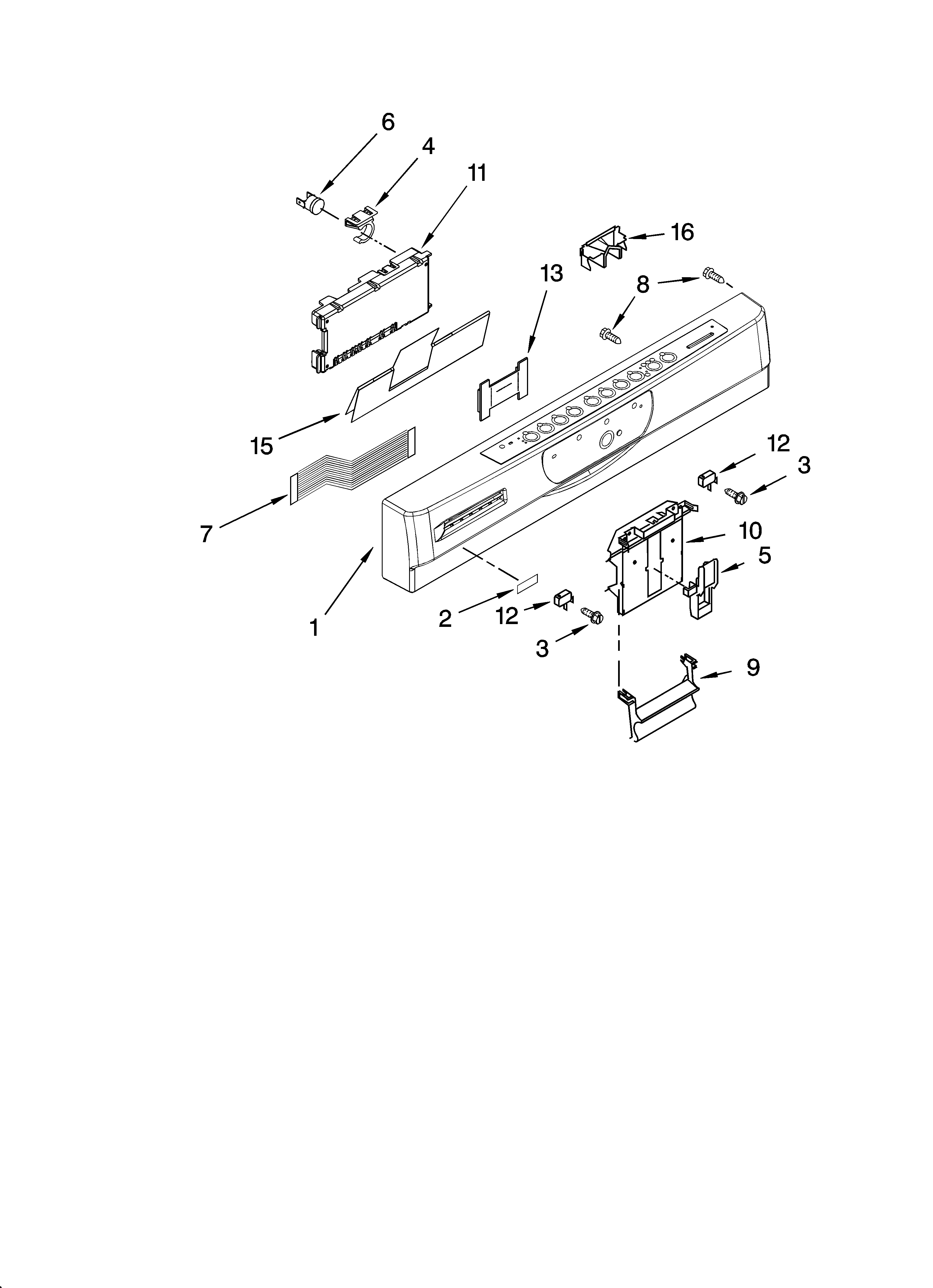 Control panel parts