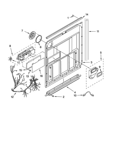 Door and latch parts