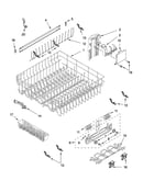 Upper rack and track parts