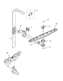 Upper wash and rinse parts