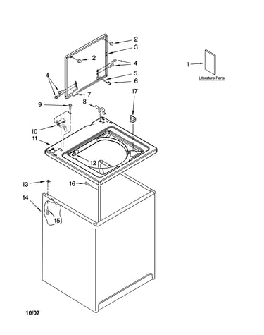 Top and cabinet parts