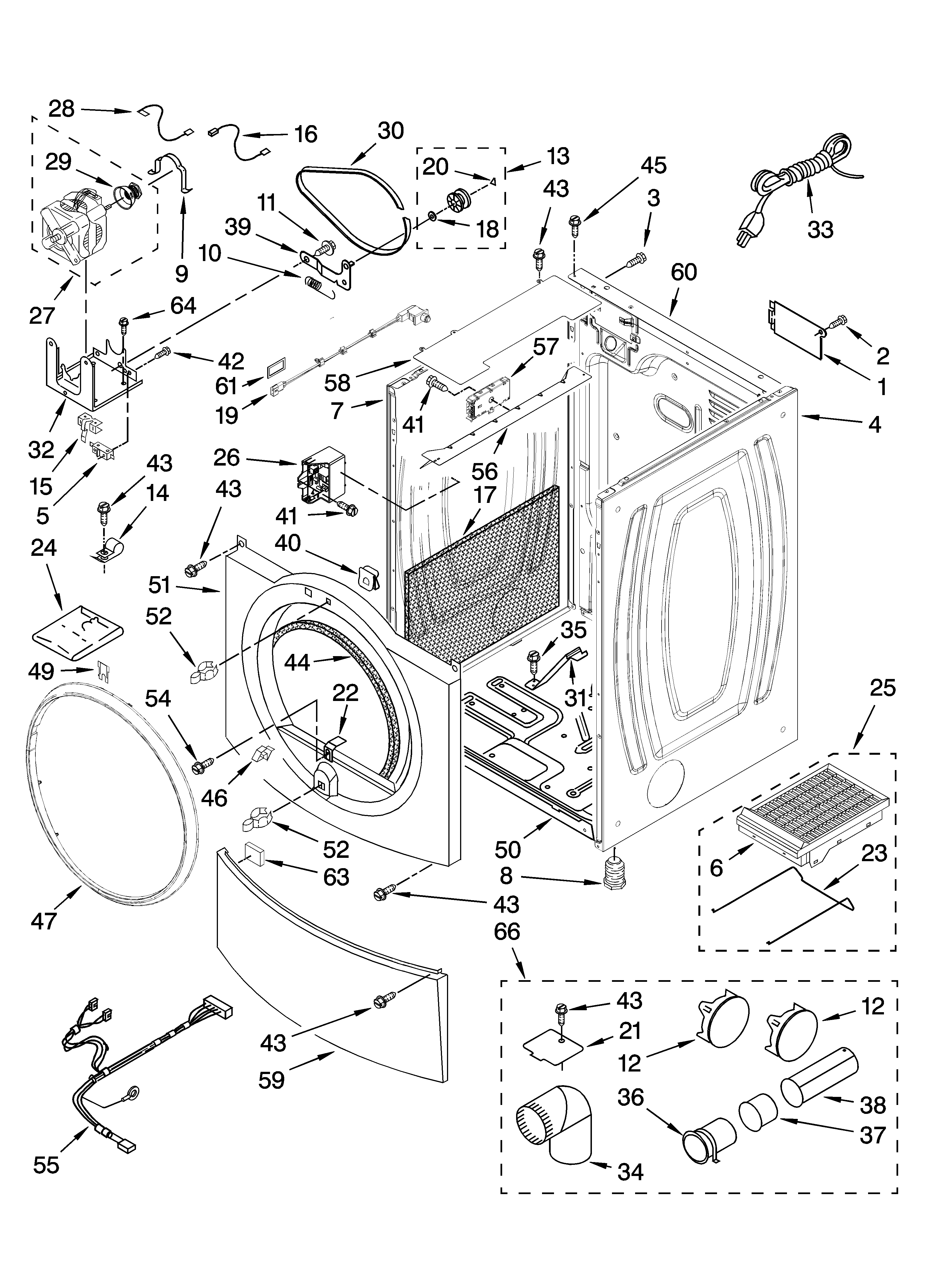 Cabinet parts