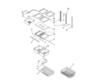 Kenmore 59675234703 shelf parts diagram