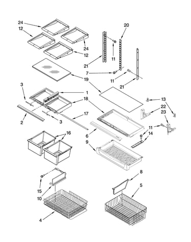 Shelf parts