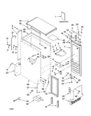 Cabinet liner and door parts
