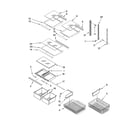 Kenmore 59666122701 shelf parts diagram