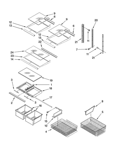 Shelf parts