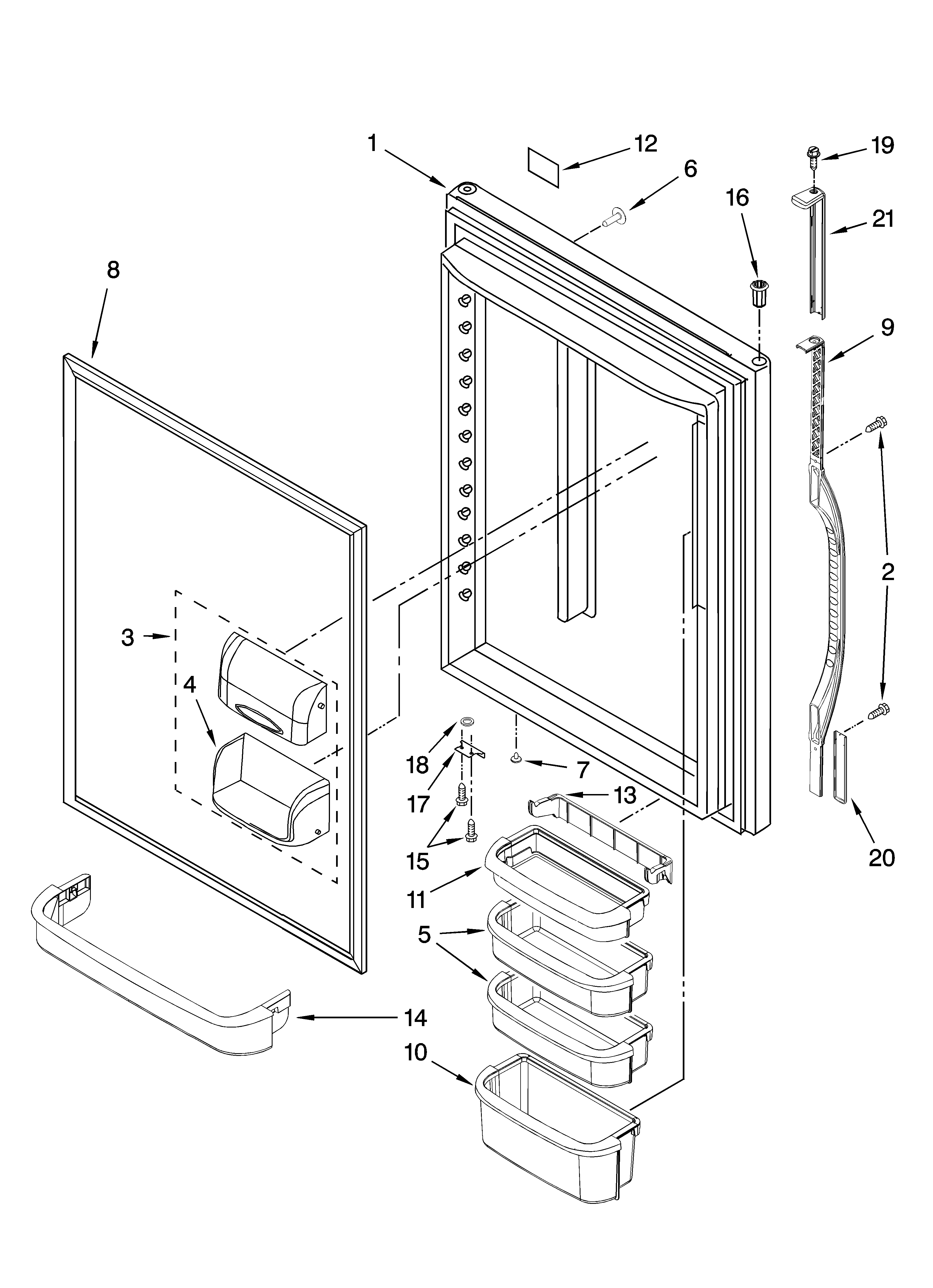 REFRIGERATOR DOOR PARTS