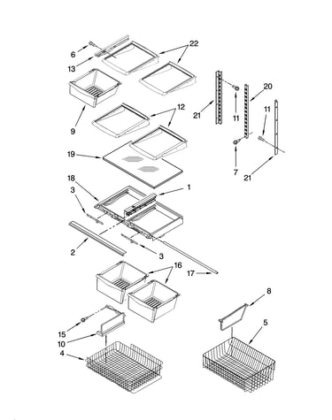 Shelf parts