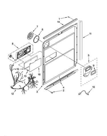 Door and latch parts