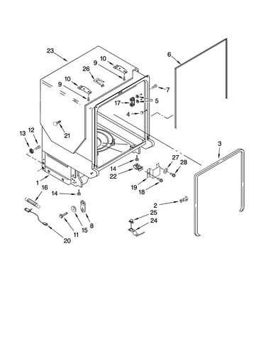 Tub and frame parts