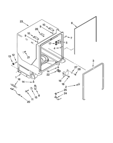 Tub and frame parts