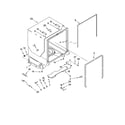 Kenmore Elite 66513153K701 tub and frame parts diagram