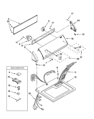 Top and console parts