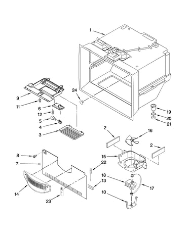 Freezer liner parts