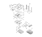 Kenmore 59665232703 shelf parts diagram