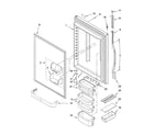 Kenmore 59665269701 refrigerator door parts diagram