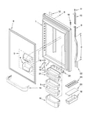 Refrigerator door parts