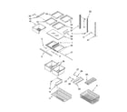 Kenmore 59665269701 shelf parts diagram