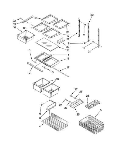 Shelf parts