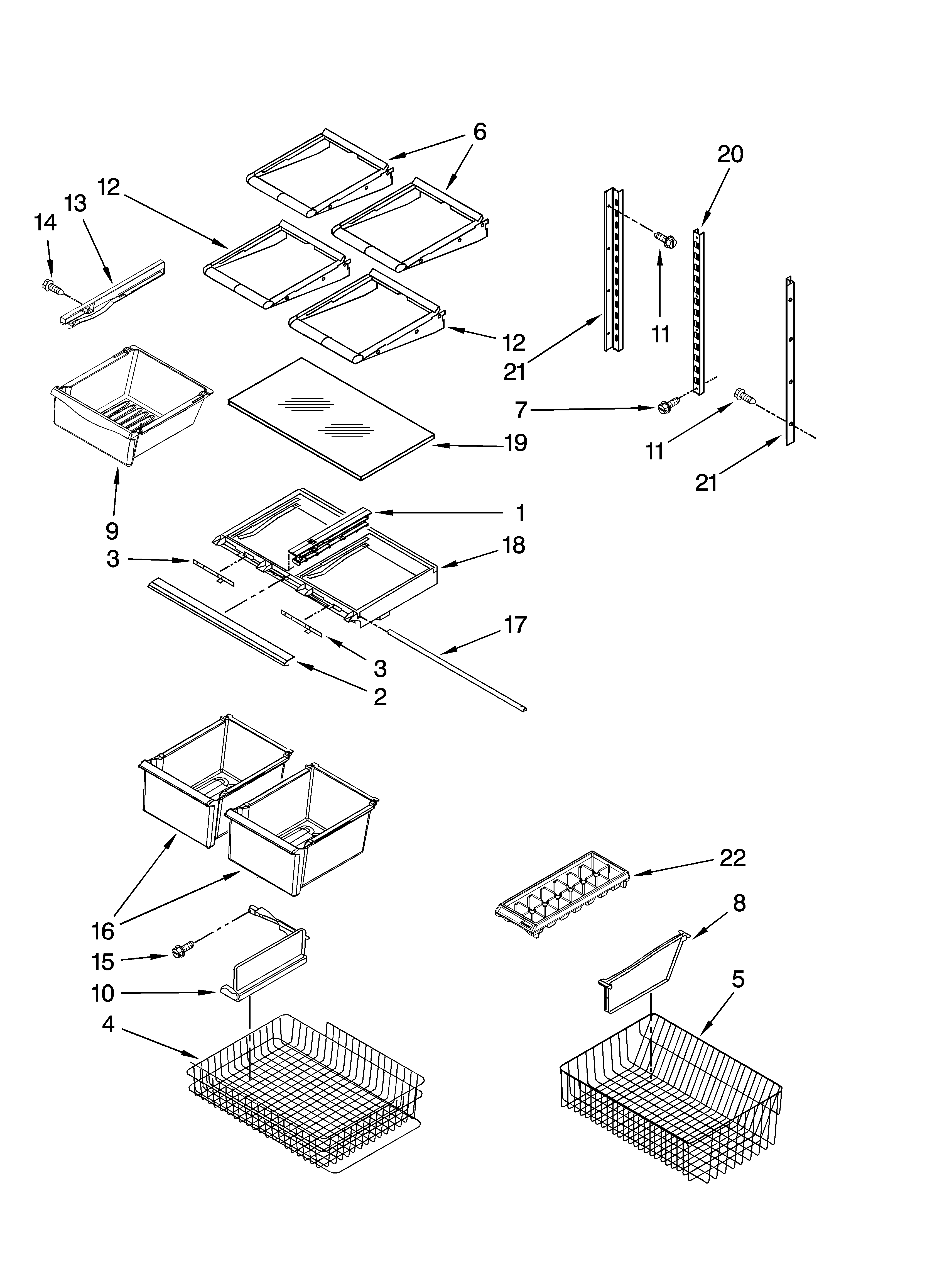 Shelf parts