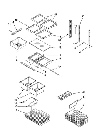 Shelf parts