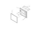 Kenmore Elite 59676059700 freezer door parts diagram