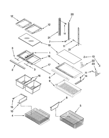 Shelf parts