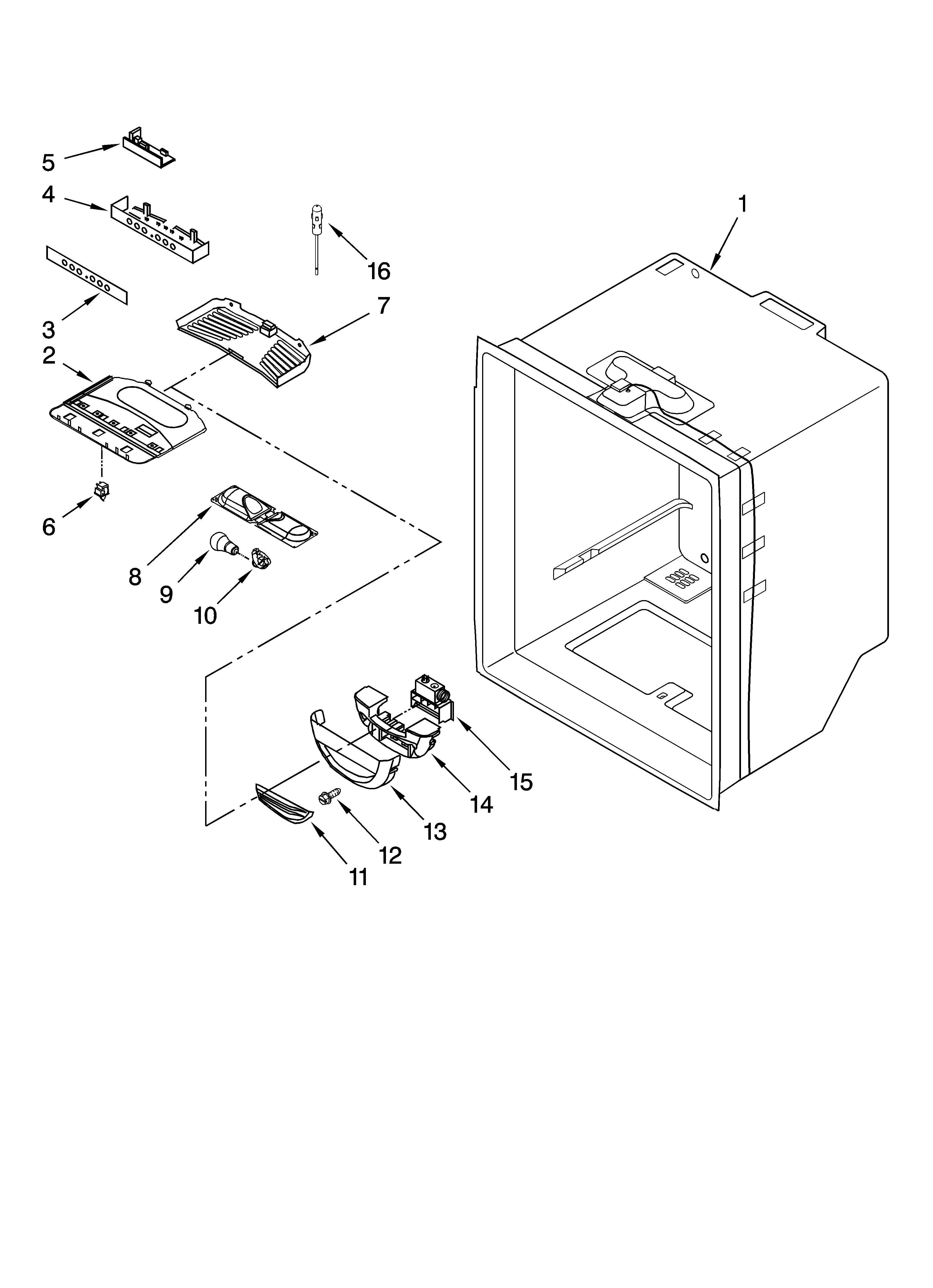 REFRIGERATOR LINER PARTS